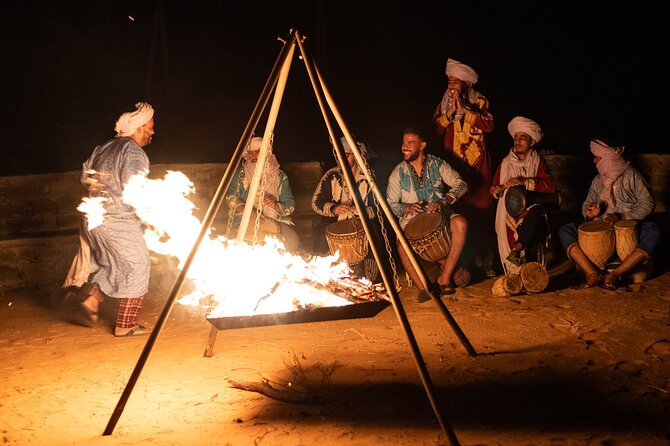 2 days Sahara tour with overnight in luxury desert camp - Riding a camel into the Sahara