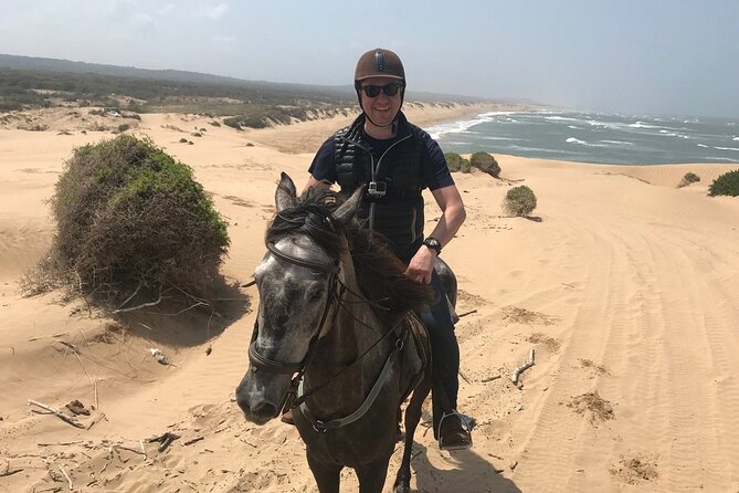 3 hours horse riding in Essaouira, beach, forest and dunes - Following the beach toward the dunes