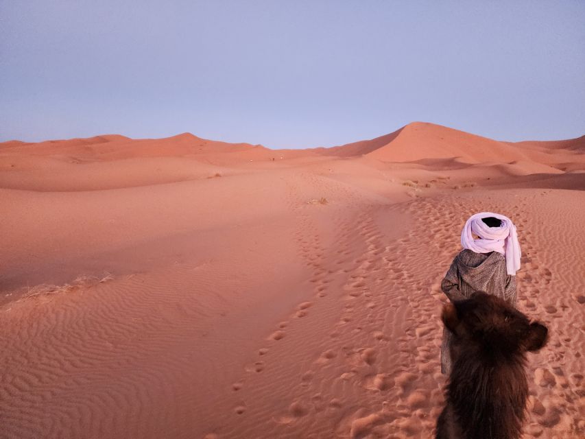 3D Deluxe Experience: Marrakech to Merzouga w/ Quad Option - The Erg Chebbi camel ride at sunset