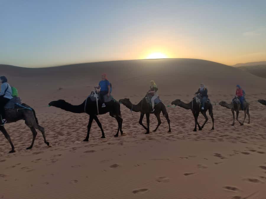 4-Day Marrakech to Merzouga Sahara Adventure & Camel Trek - Camel riding into Erg Chebbi