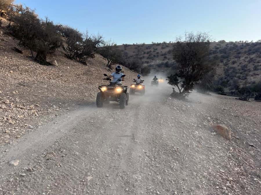 Agadir: Agafay Desert Quad Biking With Goats On The Tree - The return route and the final clean-up