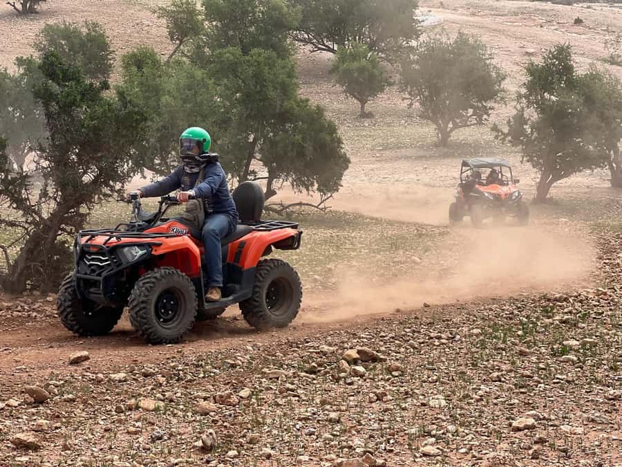 Agadir: Agafay Desert Quad Biking With Goats On The Tree - Pickup from Agadir and the drive to the camp