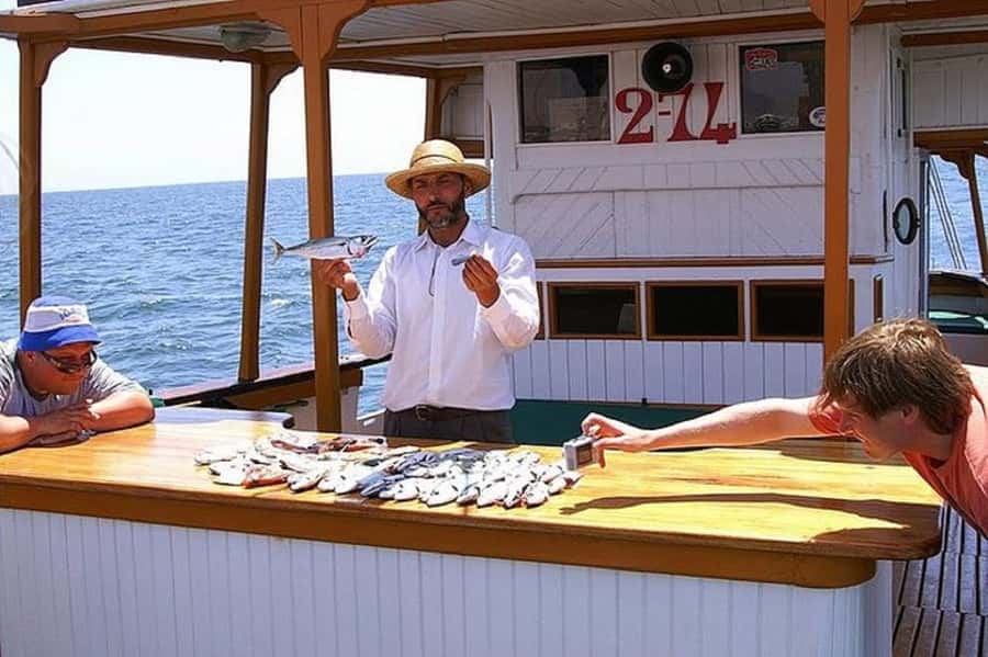 Agadir: Boat Trip with Fishing, Swimming, and BBQ Lunch - Barbecued fish and Moroccan salad on board