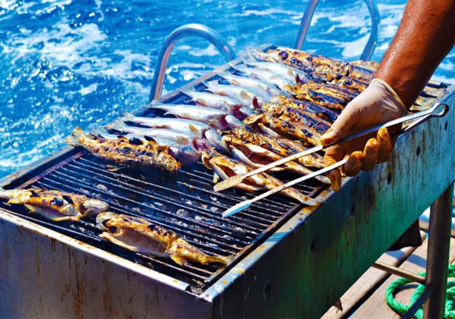 Agadir: Boat Trip with Fishing, Swimming, and BBQ Lunch - How the sea can change the outing