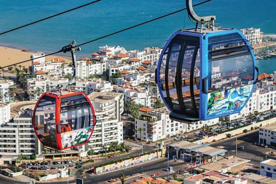 Agadir Cable Car Téléphérique With Hotel Transfrs - What you see between the station and Oufella