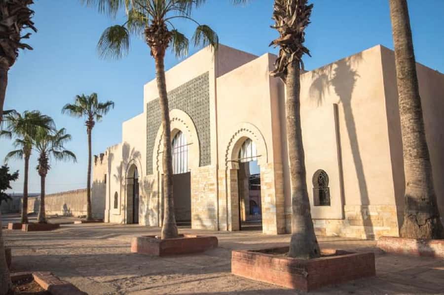 Agadir City Tour & Crocodile Park Adventure & Entry Ticket - Mosque Mohammed 5 offers an exterior architecture stop