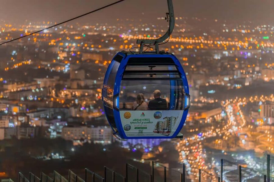 Agadir: Night Cable Car Round-Trip Ticket - Reaching Kasbah Oufella Above the City