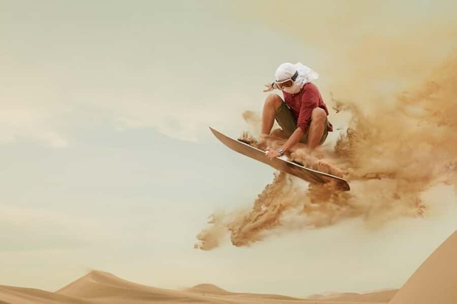 Agadir: Sandboarding Guided Experience & Visit to the Canyon - Learning sandboarding on smaller slopes