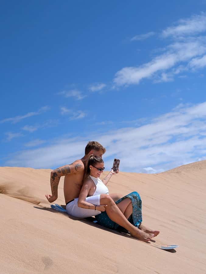 Agadir/Taghazout: Beach Quad Bike & Desert Sandboarding Tour - Quad biking across beach and desert tracks