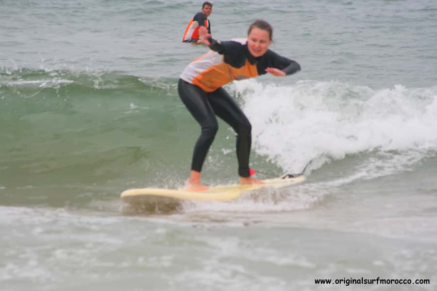 Agadir: Taghazout Beach Surf Lesson with Lunch and Transfer - The value of $48