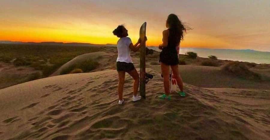 Agadir/Taghazout: Desert Sandboarding & Visit to the Canyon - Sunset turns the outing into an evening trip
