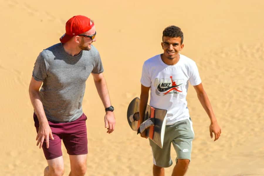 Agadir/Taghazout : Sandboarding & Sunset Camel Ride with BBQ - The Atlantic road from Agadir to Tamri