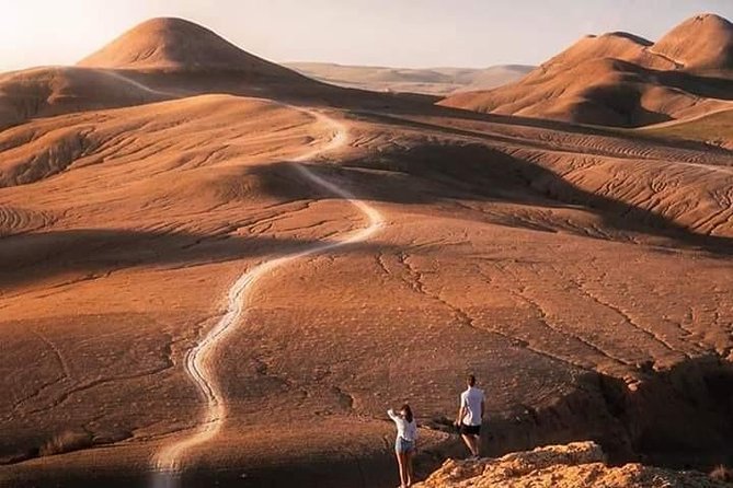 Agafay Desert Dinner show and Camel Ride & Sunset - Tea, bread, and the argan oil stop
