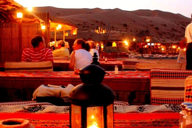 Agafay Desert: Dinner + Show with Quad Bike & Sunset Camel Ride - Music, dancing, and the short fire show