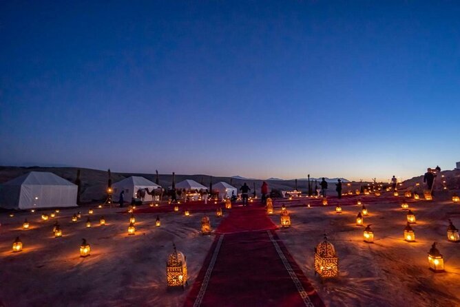 Agafay Desert: Dinner + Show with Quad Bike & Sunset Camel Ride - A brief camel ride at sunset