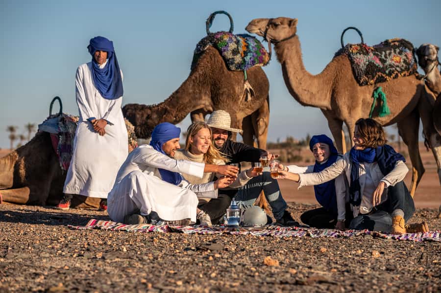 Agafay Desert: Quad Bike and Camel Ride Adventure Tour - Yamaha quad biking across Agafay