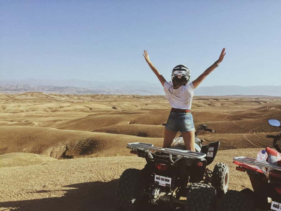 Agafay Desert Quad Biking - Leaving Marrakech for the lower Atlas