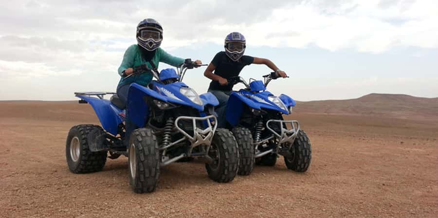 Agafay Desert Quad Biking - Moon-like hills and Atlas Mountain views