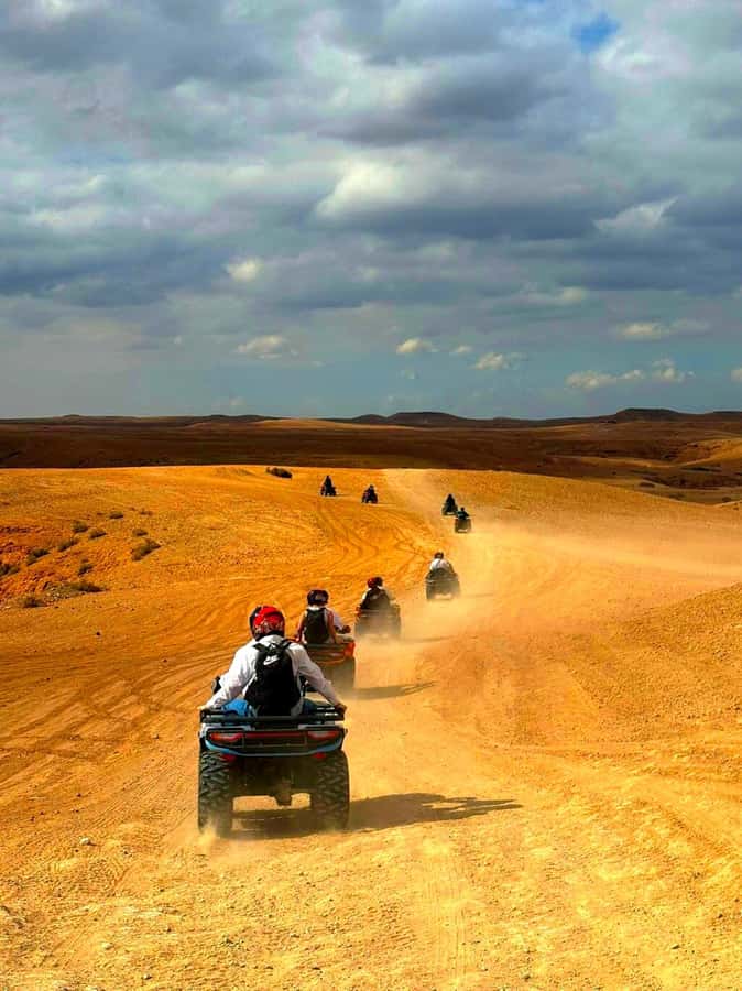 Agafay Tour: Sunset, Dinner, Camel ride, Quad and fire show - The argan oil cooperative offers useful local context