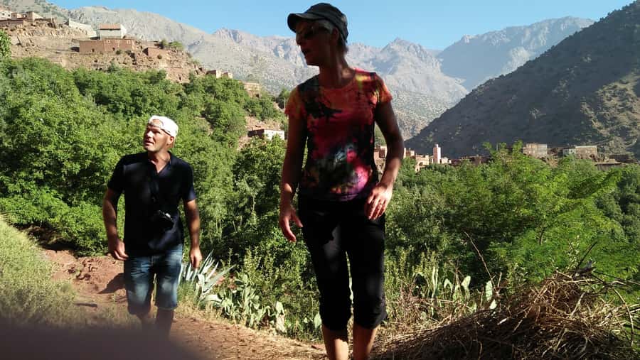 Atlas mountains hike with waterfalls & 3 valleys day trip - The return via the Kik Plateau
