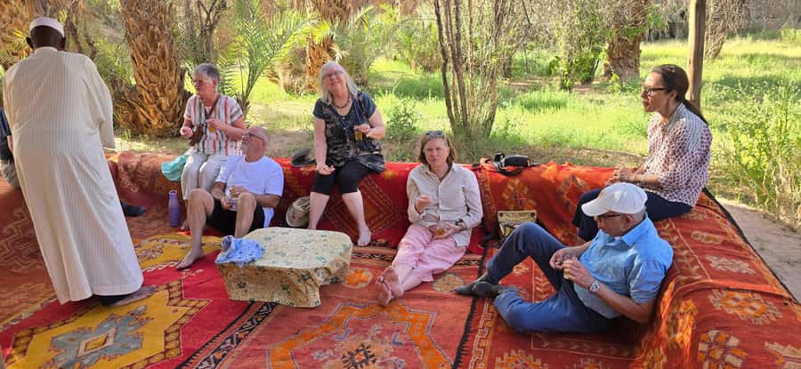 Atlas mountains hike with waterfalls & 3 valleys day trip - Mint tea and the trail from Imlil