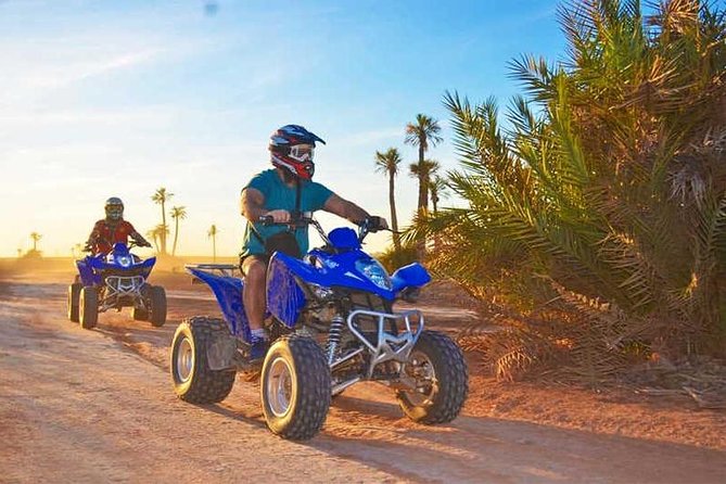 ATV Quad biking in Marrakech desert palmgrove - The mint-tea stop with Berber hosts
