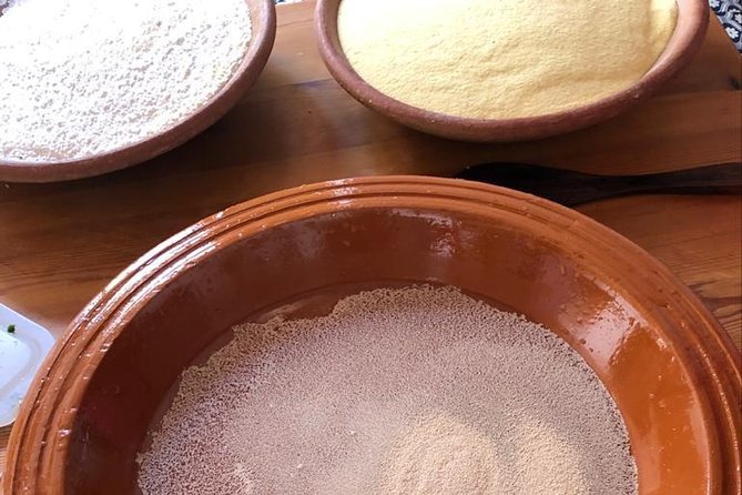 Berber Cooking Class at a Farm in the Countryside & shopping at a rural Souk. - Couscous in a Traditional Clay Pot