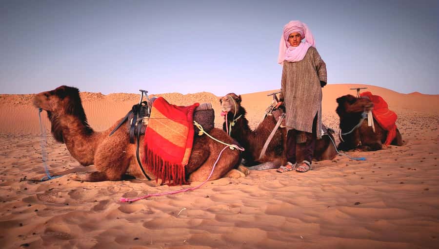Camp Overnight in Merzouga's Erg Chebbi Dunes from Merzouga - Firelight, drums, and a night in the desert