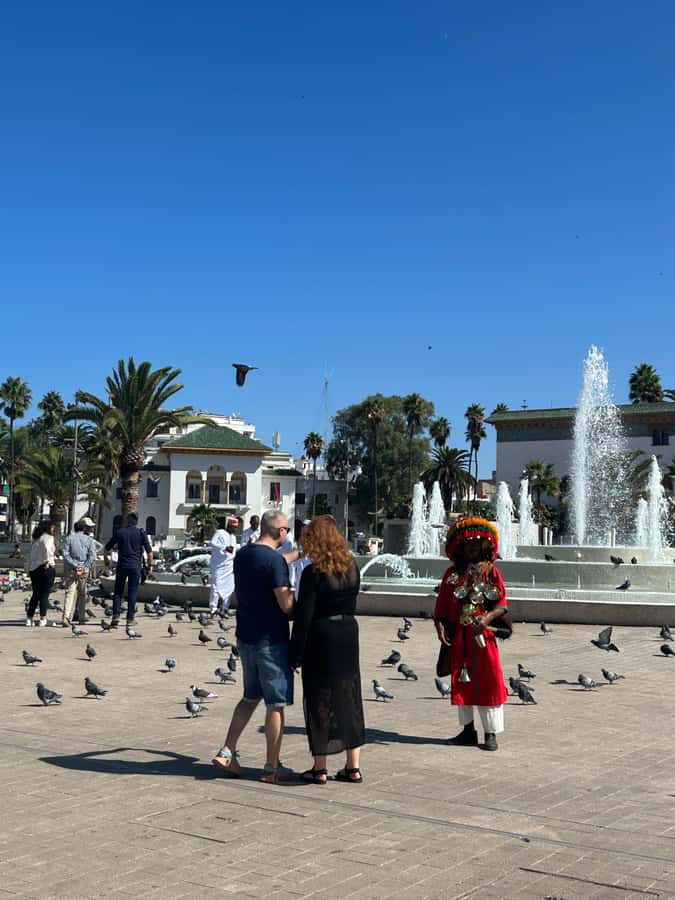 Casablanca Day Tour from Marrakech and Big Mosque Visit - Entering Hassan II Mosque beside the Atlantic