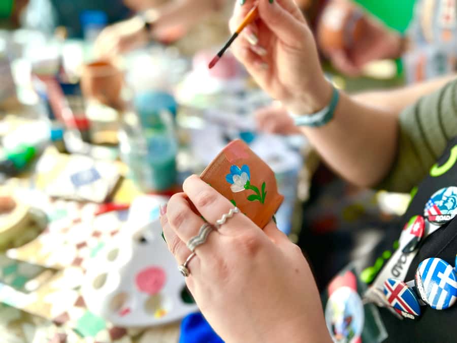 Creative Painting on Fes Pottery - Turning Fes pottery into your own souvenir