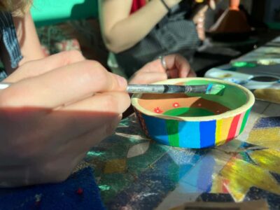 Creative Painting on Fes Pottery