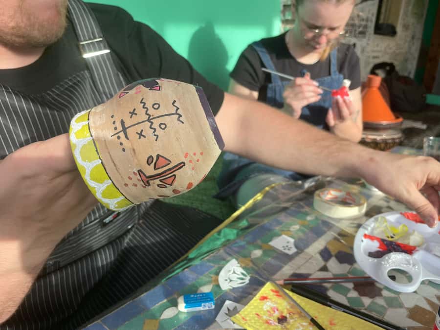 Creative Painting on Fes Pottery - Who will enjoy this Fes activity most