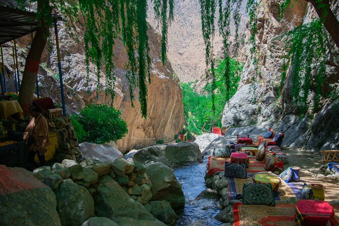 Day trip - Atlas Mountains Ourika Valley Waterfall From Marrakech - Lunch, river views, and the cost of the day