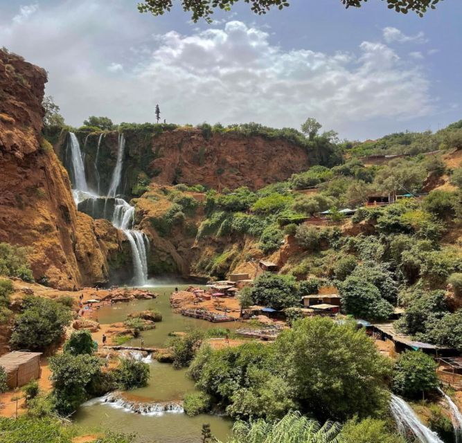 Day trip from Marrakech to Ouzoud Waterfalls - Taking in the falls from the upper viewpoints