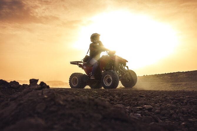 Desert D'Agafay Package - Quad, Dromedary and Dinner Show - Quad biking across Agafay’s rocky ground
