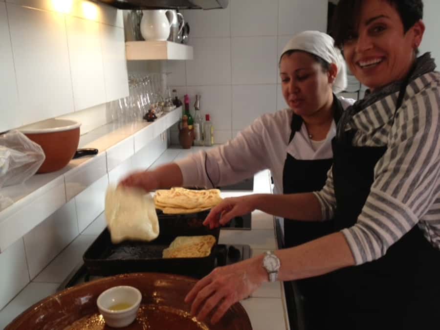 Edgy 8 Dish Private, Fusion Cooking Class, Menu Plan, Market - Learning Moroccan mint tea one stage at a time