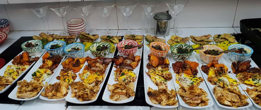 Edgy 8 Dish Private, Fusion Cooking Class, Menu Plan, Market - Choosing spices after lunch