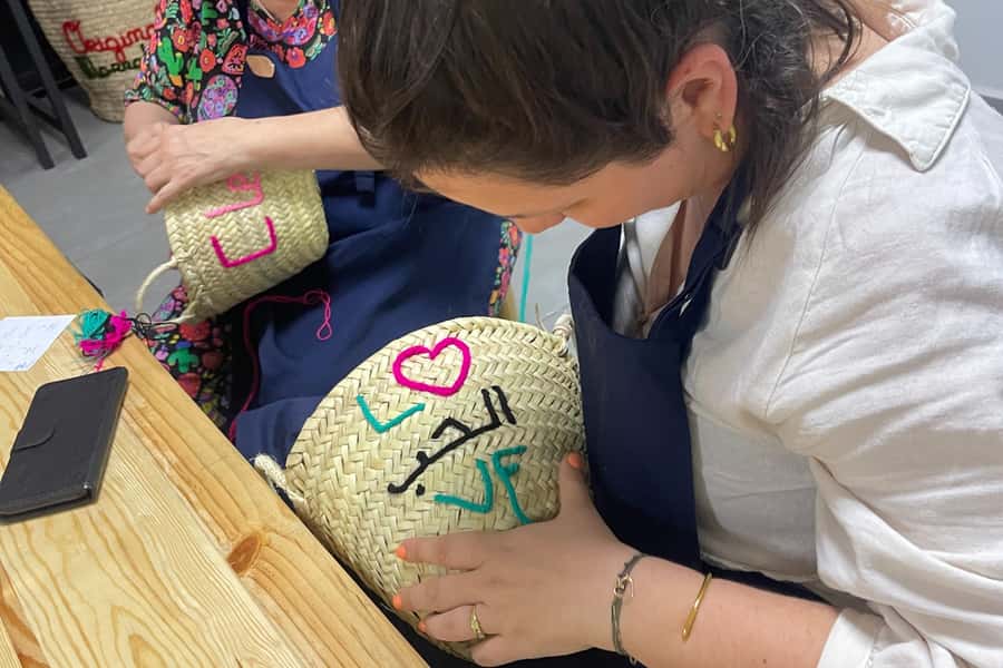 Embroider Your Name in Arabic Calligraphy – Marrakech Medina - Learning Moroccan embroidery one stitch at a time