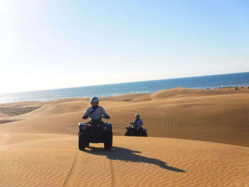 Essaouira Sand Dunes: Half Day Quad Bike Tour - Safety gear and the 125cc quads