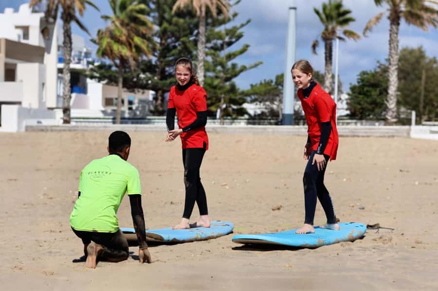 Essaouira: Surf Lessons - Getting into the water and catching your first wave