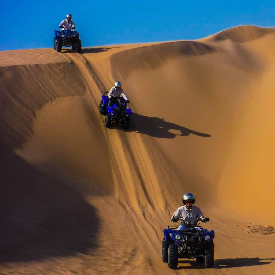 Essaouria: Beach & Big Dunes 2-Hour Quad Biking Tour - Turning inland toward Cap Sim’s big dunes