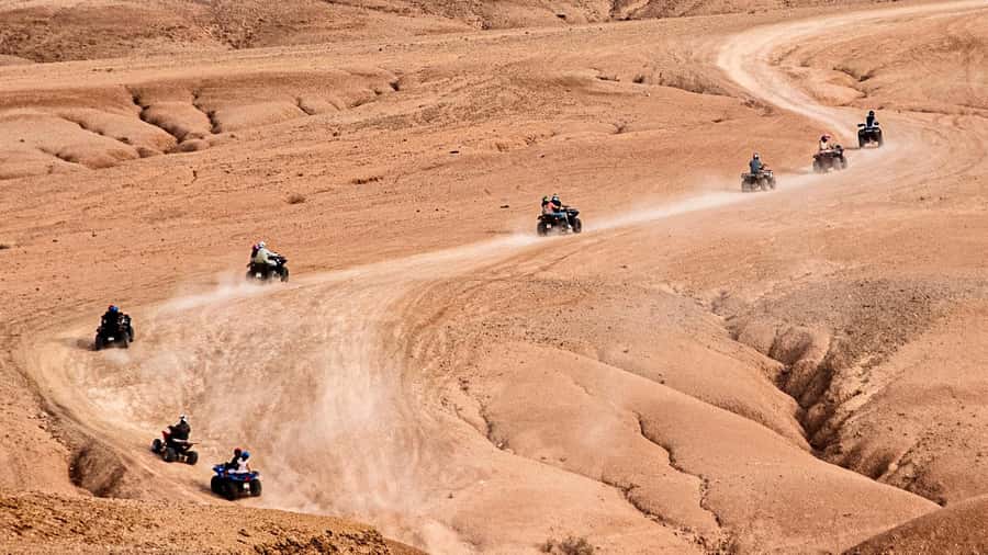 Evening Marrakech: Agafay Desert Quad , Camel & Dinner Shows - Music, campfire, and the fire show
