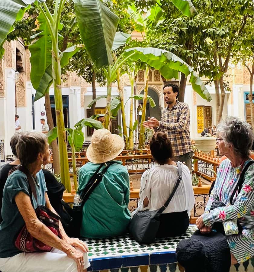 Explore most attractive sightseeing of Marrakech-shared tour - Bahia Palace and the details a guide can explain