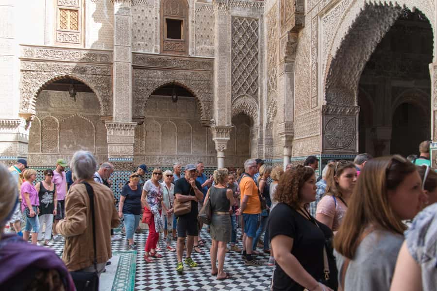 Fes: Attarine Madrasa, Museum, Tannery, Souk and Medina Tour - Nejjarine Fondouk and Morocco’s woodcraft
