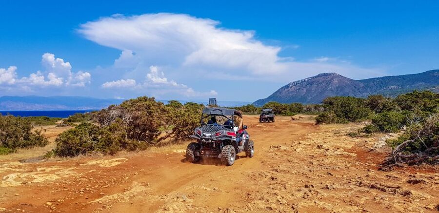 From Agadir or Taghazout: Desert Dunes Buggy Tour - Views toward the coast and the return to Takkat