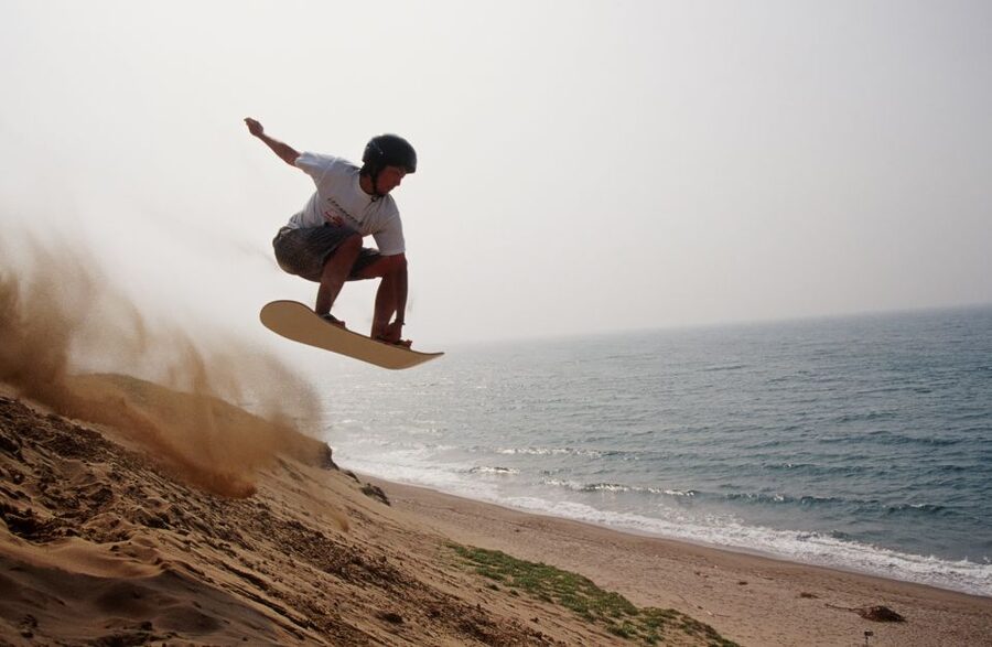 From Agadir or Taghazout: Desert Sand Boarding Tour w/ Lunch - A Moroccan meal with mint tea