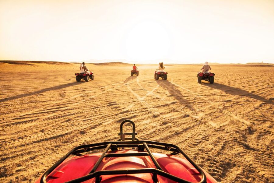From Agadir or Taghazout: Quad Biking Safari Desert Trip - The first riding section through rural Morocco
