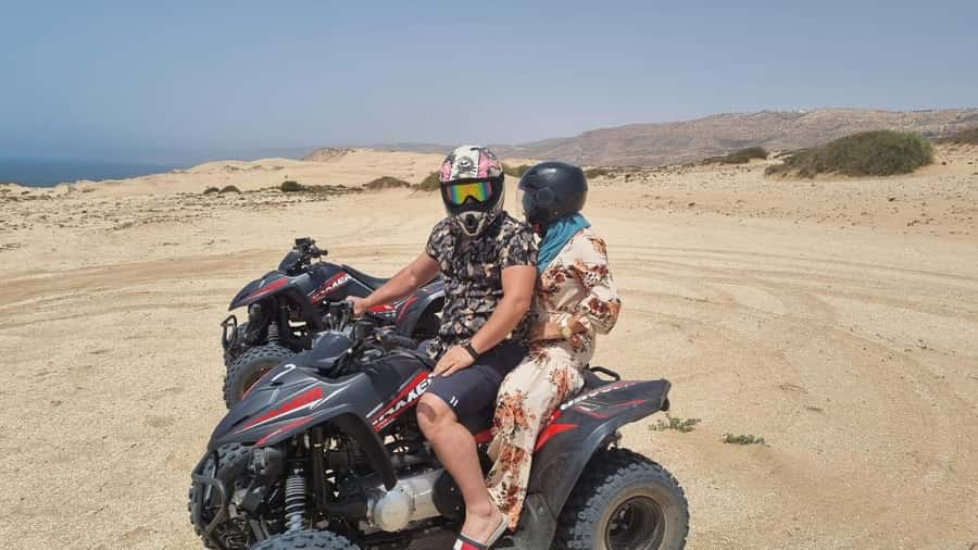 From Agadir/Taghazout: Sandboarding Experience & Quad Biking - The canyon stop and the value of the mixed route