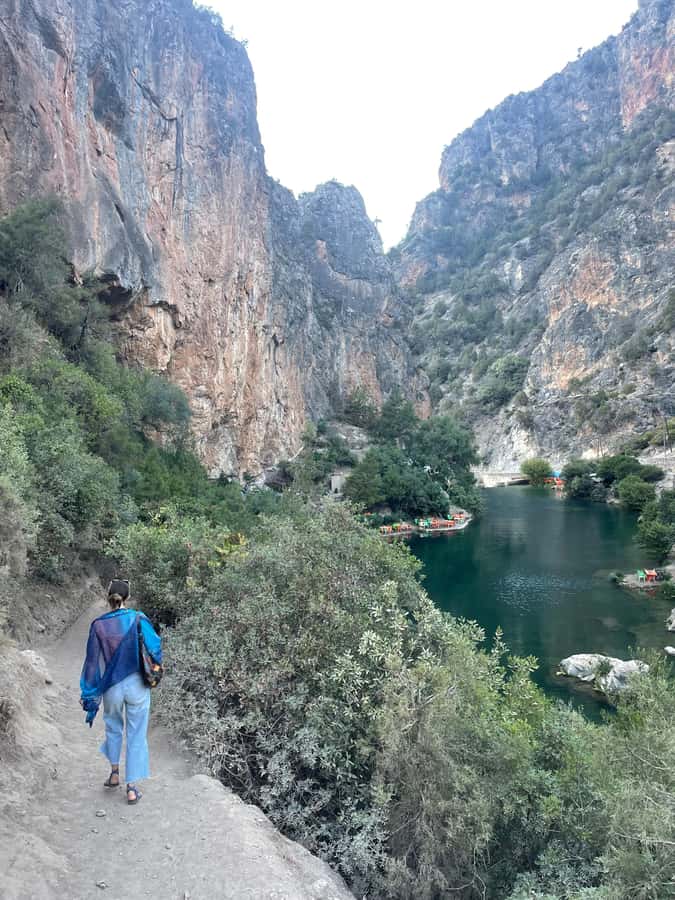 From Chefchaouen: Full-Day Trip to Akchour Waterfalls - The first waterfall and a welcome tea stop