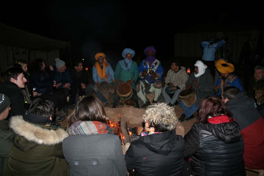 From Marrakech: 2-Day Desert Excursion - A Berber camp evening with dinner and drums